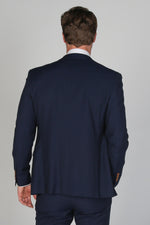 Mayfair - Men's Navy Textured Blazer