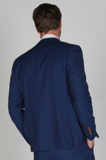 Mayfair Blue Textured Three Piece Suit