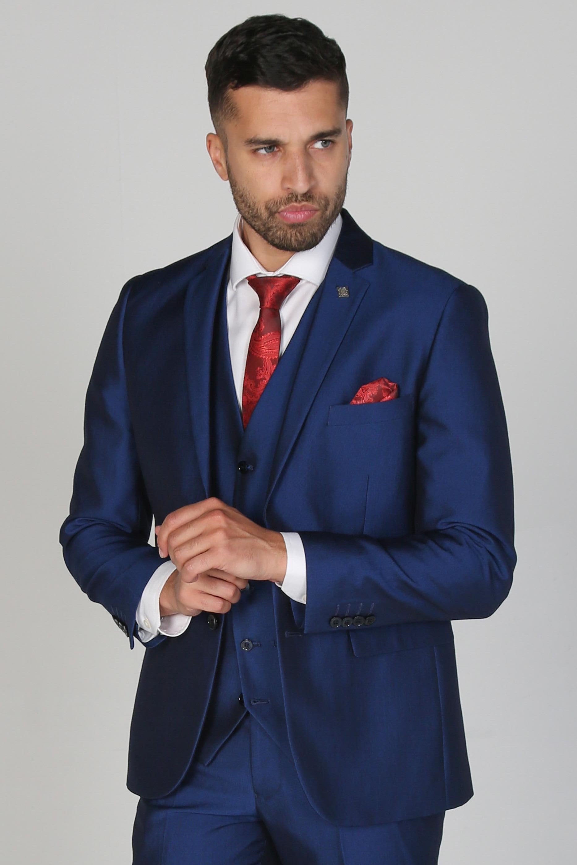 Kingsley Blue Three Piece Suit