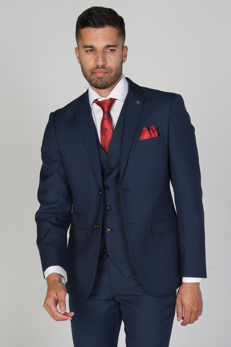 Calvin Men's Navy Three Piece Suit