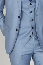 Charles Men's Blue Three Piece Suit