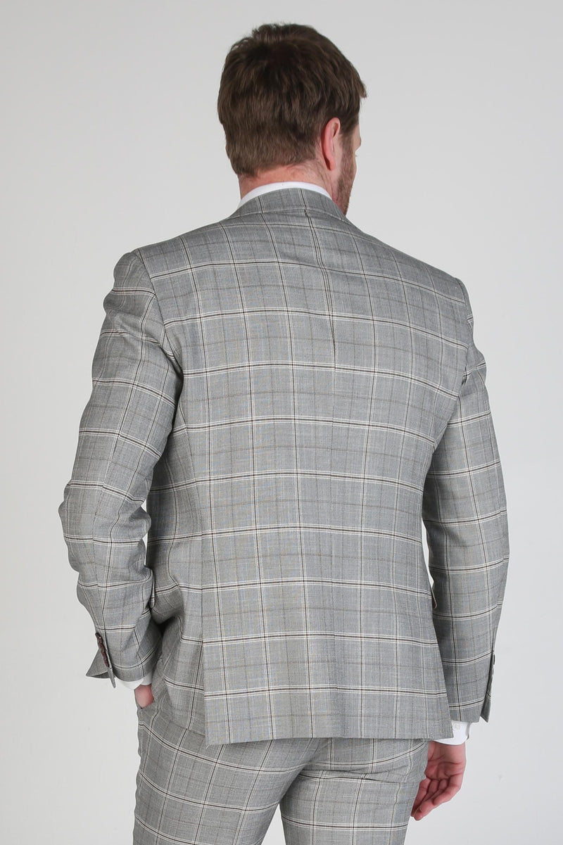 Francis - Men's Grey Check Blazer