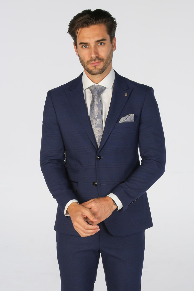 Mark - Men's Blue Check Blazer