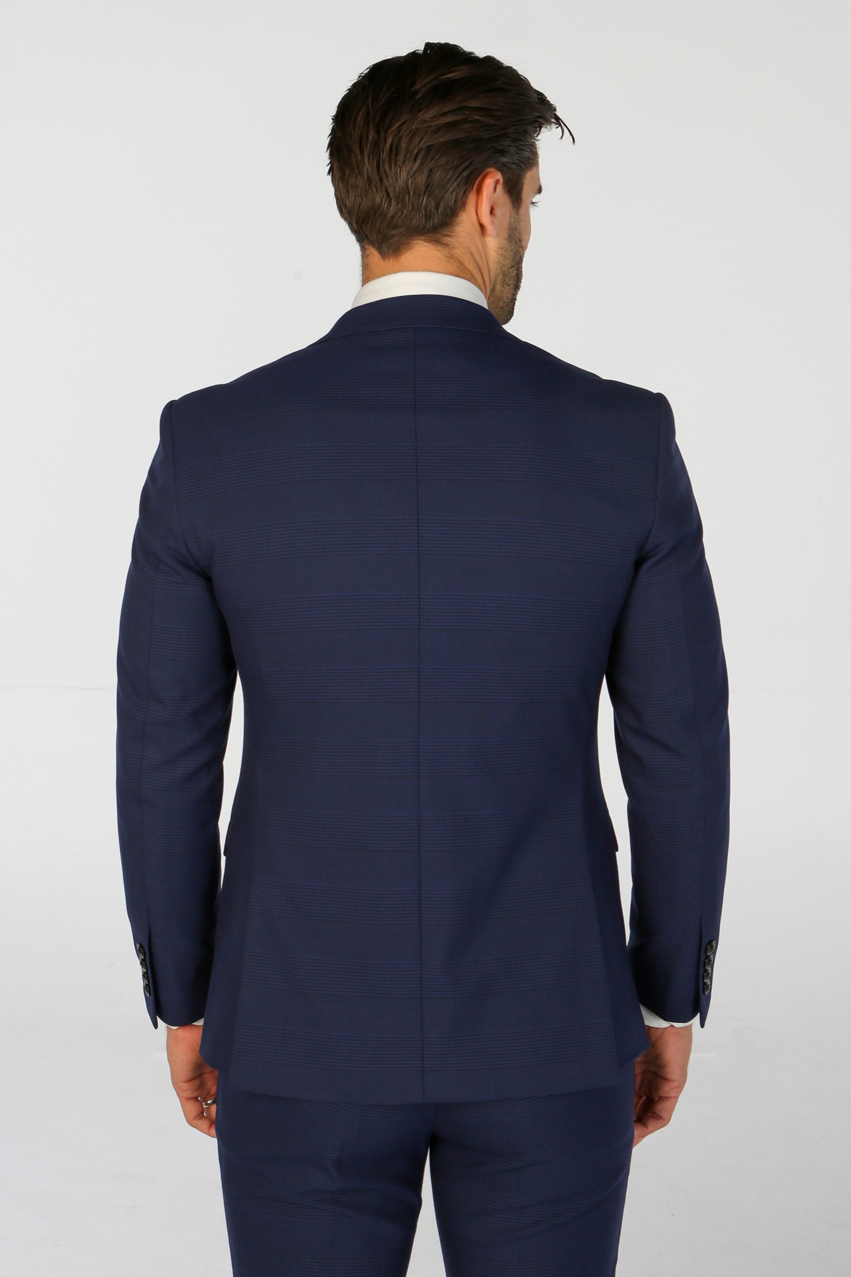 Mark - Men's Blue Check Blazer