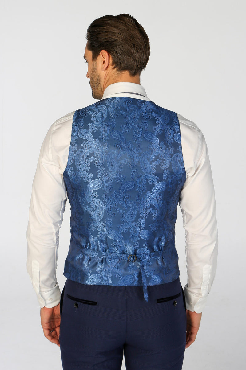 Men's Mark Blue Waistcoat