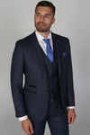 Stylish Tailoring - Detailed View of Arthur Navy Suit Pants