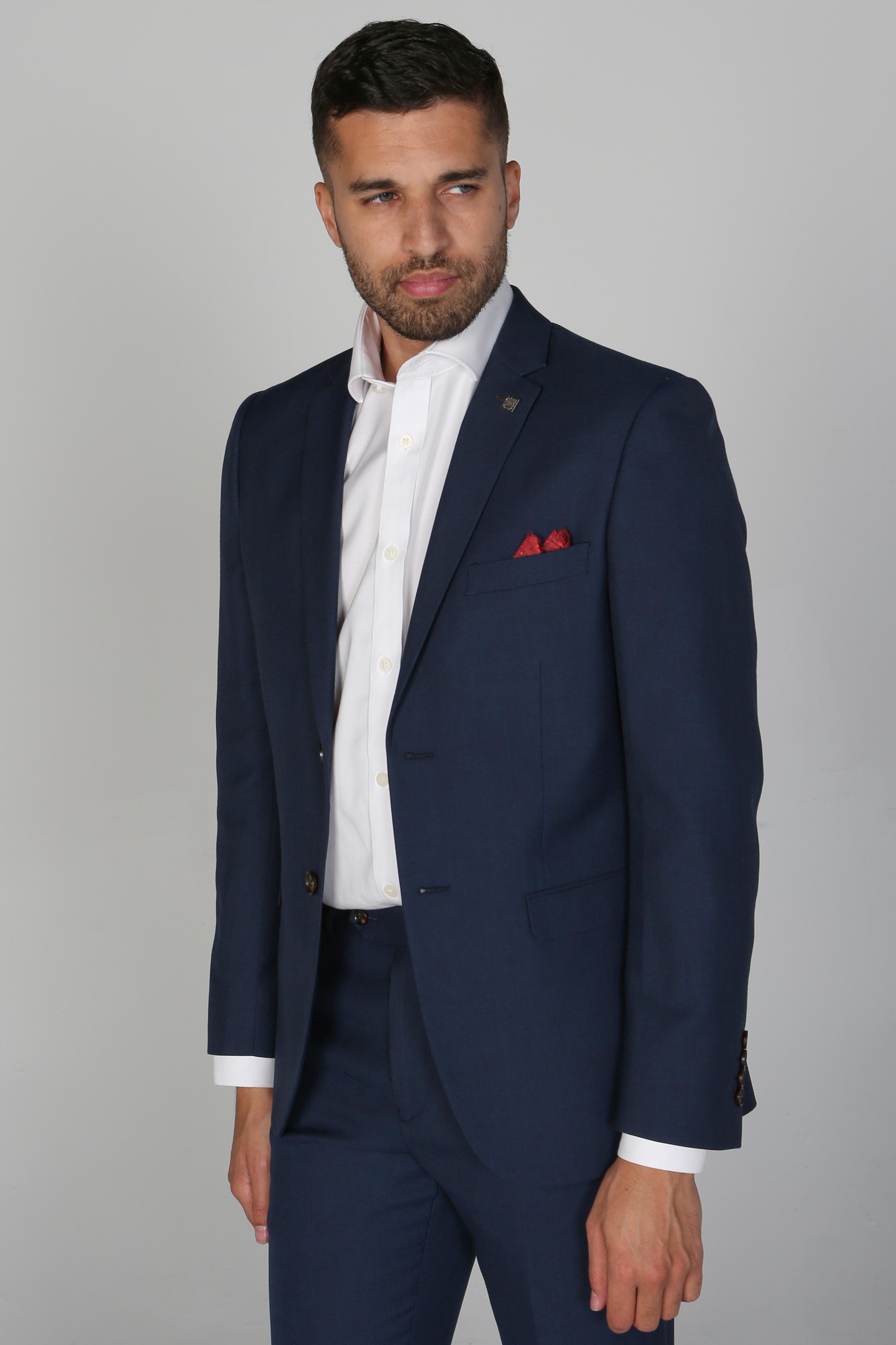 Calvin - Men's Navy Blazer