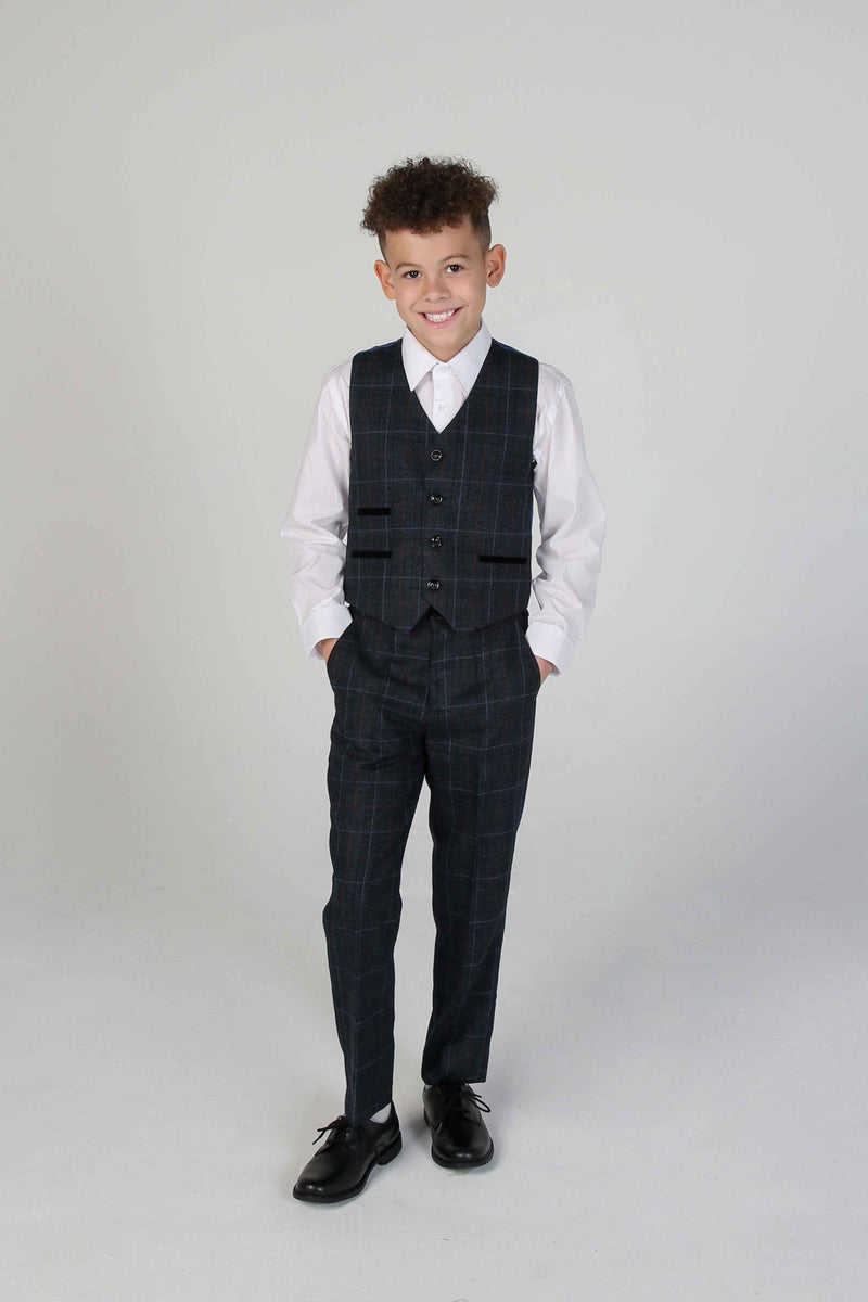 Device - Boy's Harvey Navy Three Piece Suit