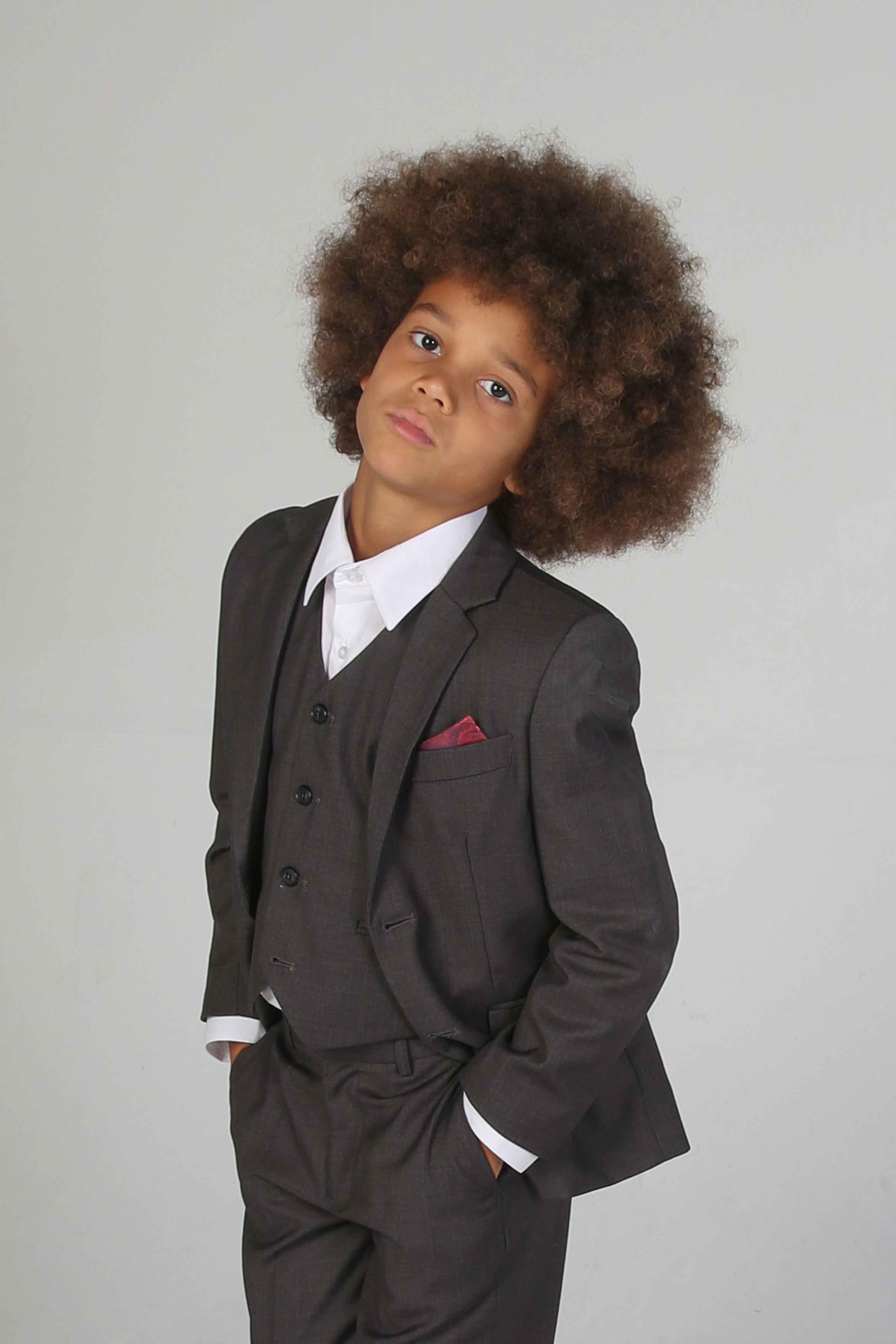 Device - Boy's Charles Charcoal Three Piece Suit