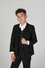 Device - Boy's Parker Black Three piece Suit