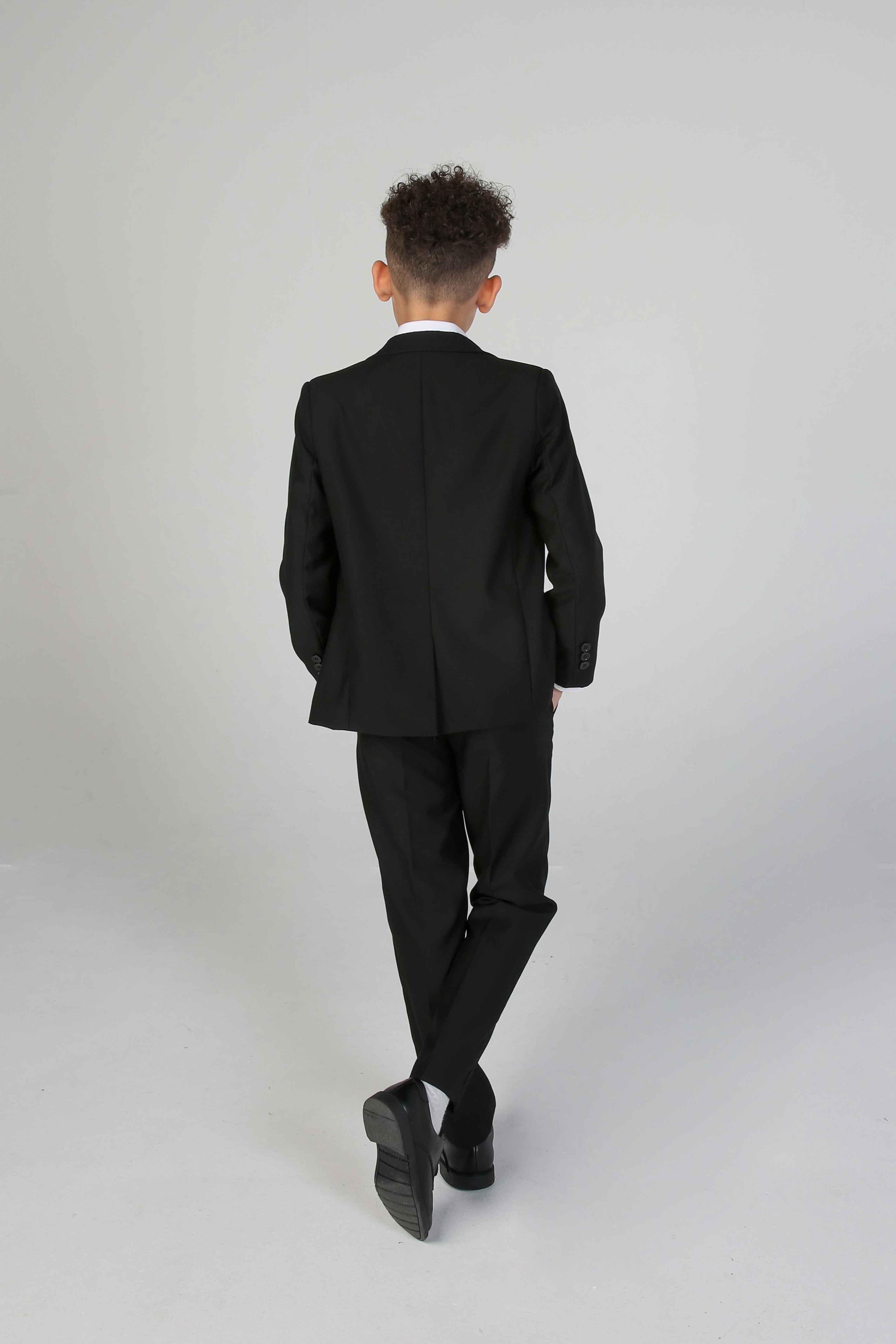 Device - Boy's Parker Black Three piece Suit