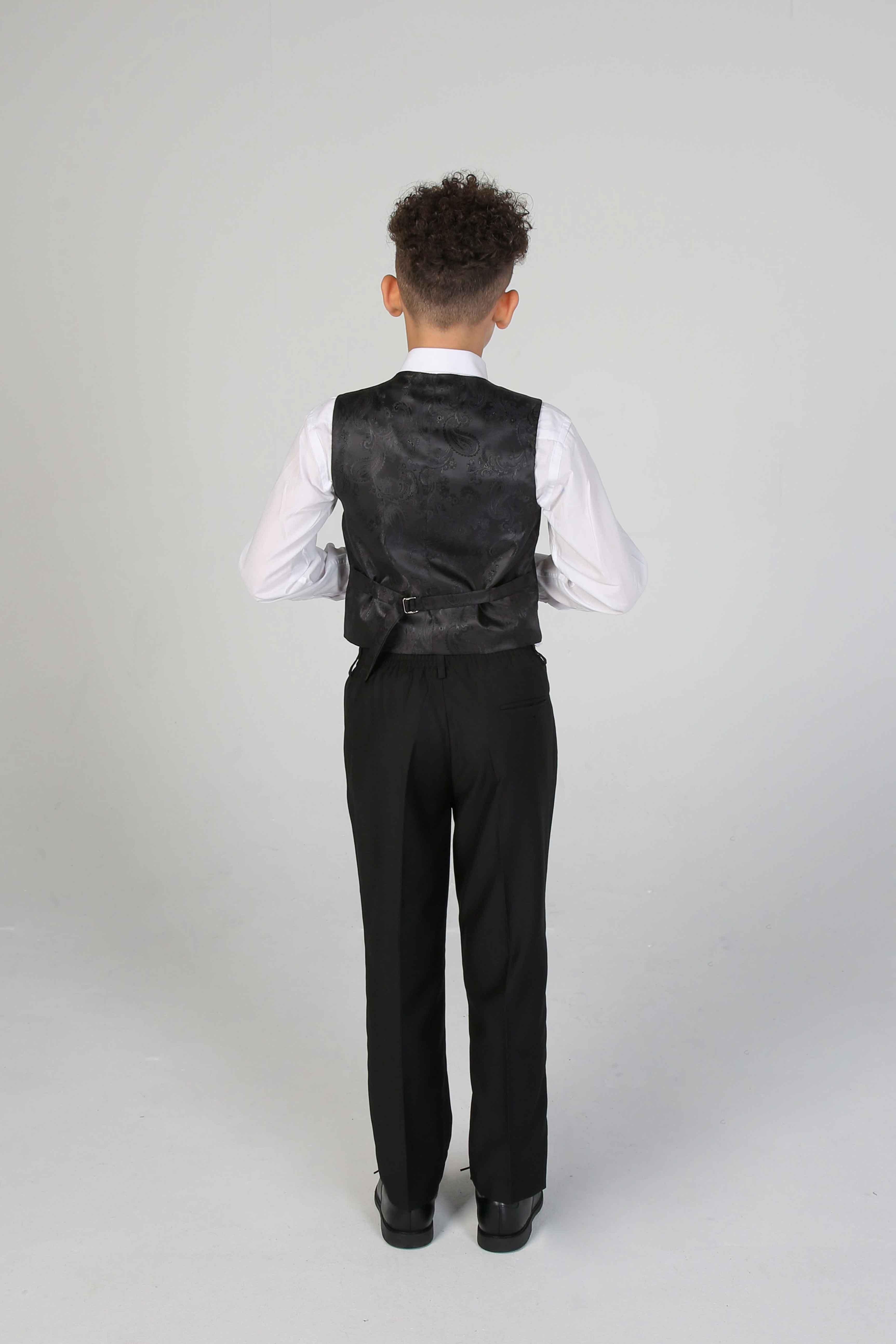 Device - Boy's Parker Black Three piece Suit