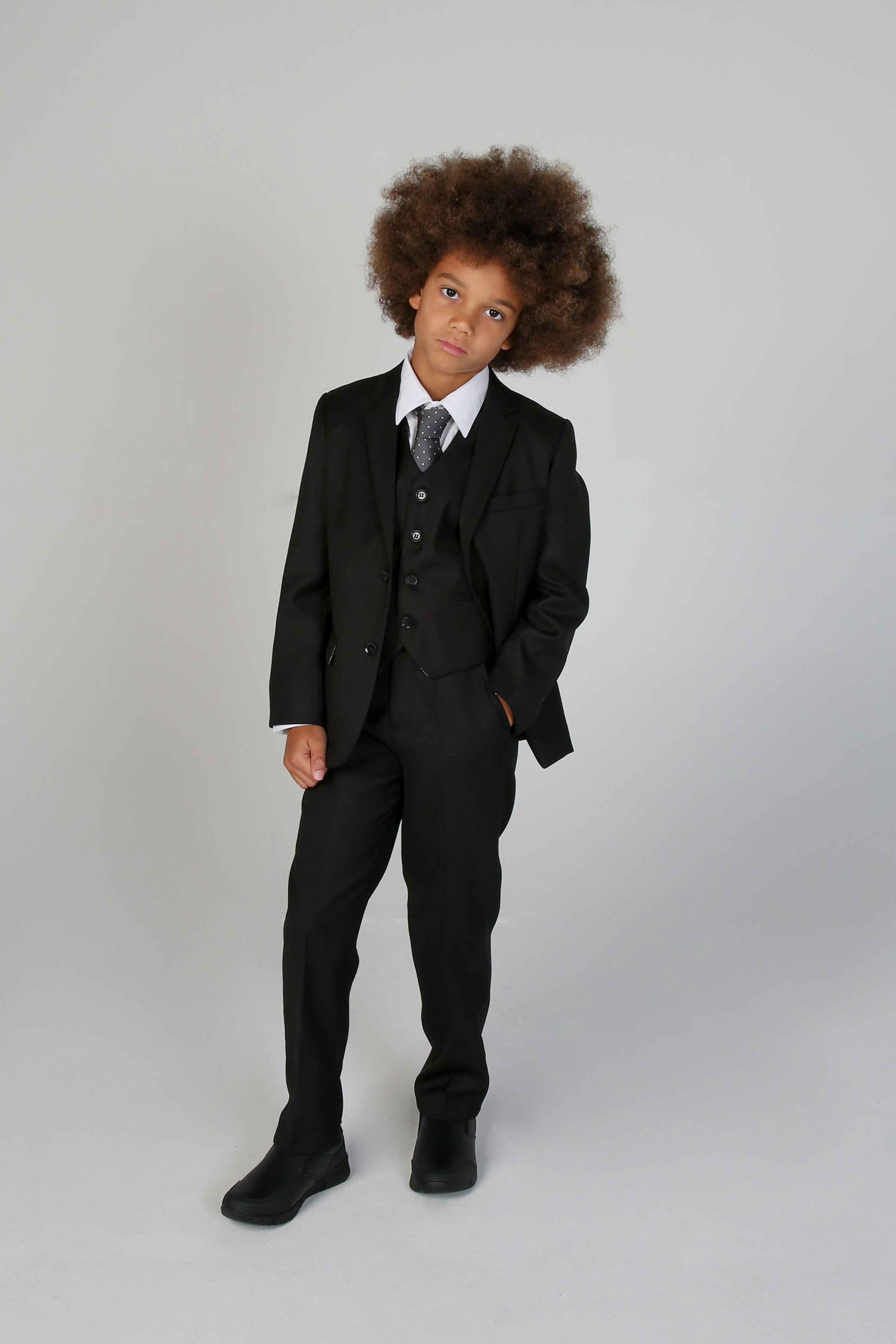 Device - Boy's Parker Black 5pc Suit