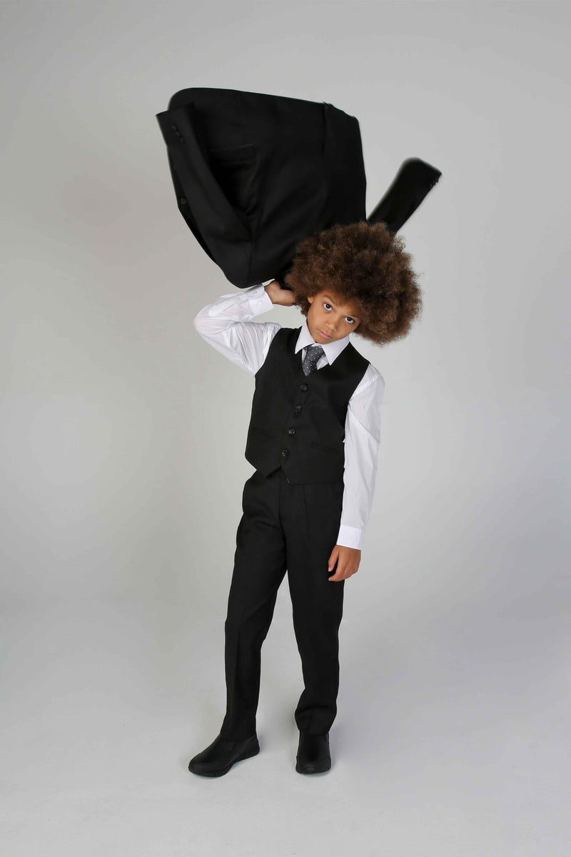 Device - Boy's Parker Black 5pc Suit