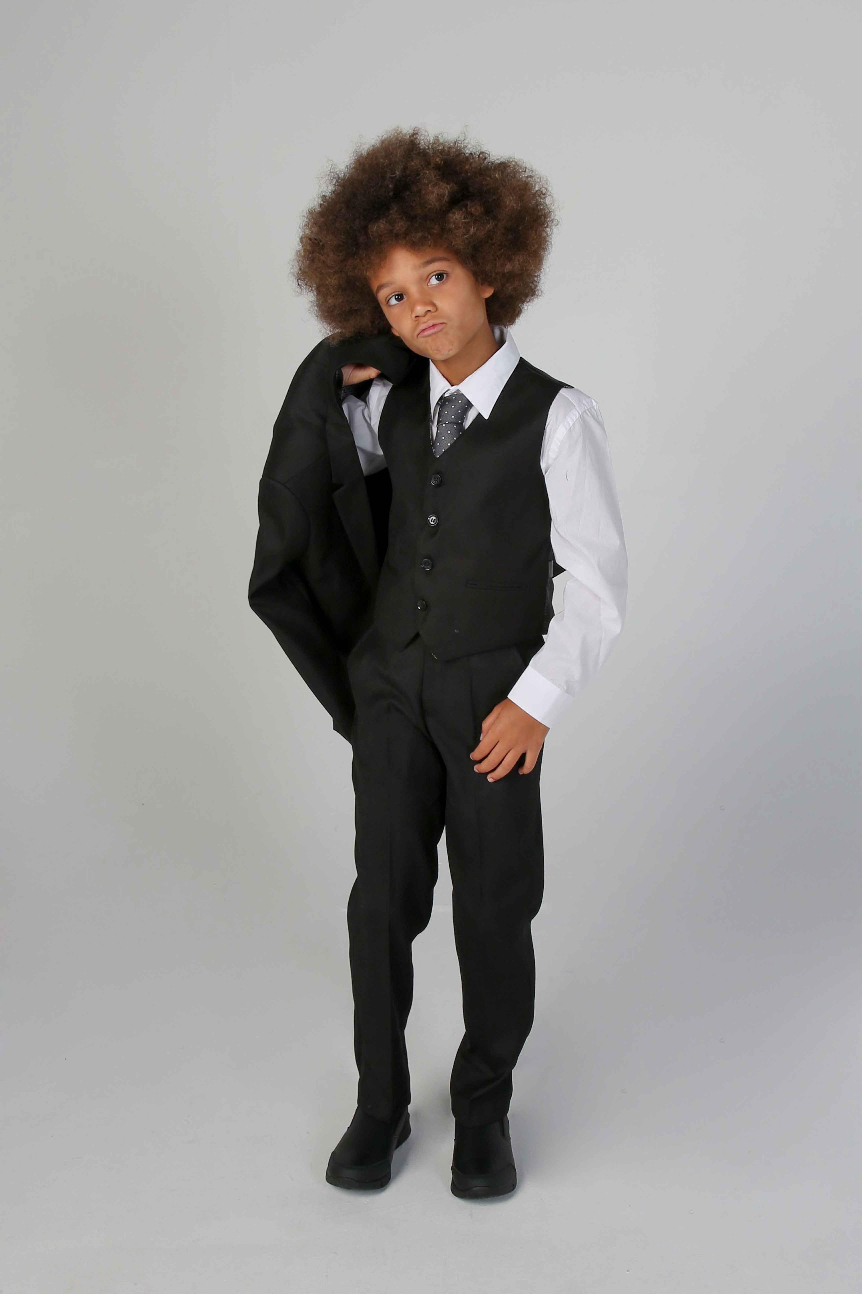 Device - Boy's Parker Black 5pc Suit