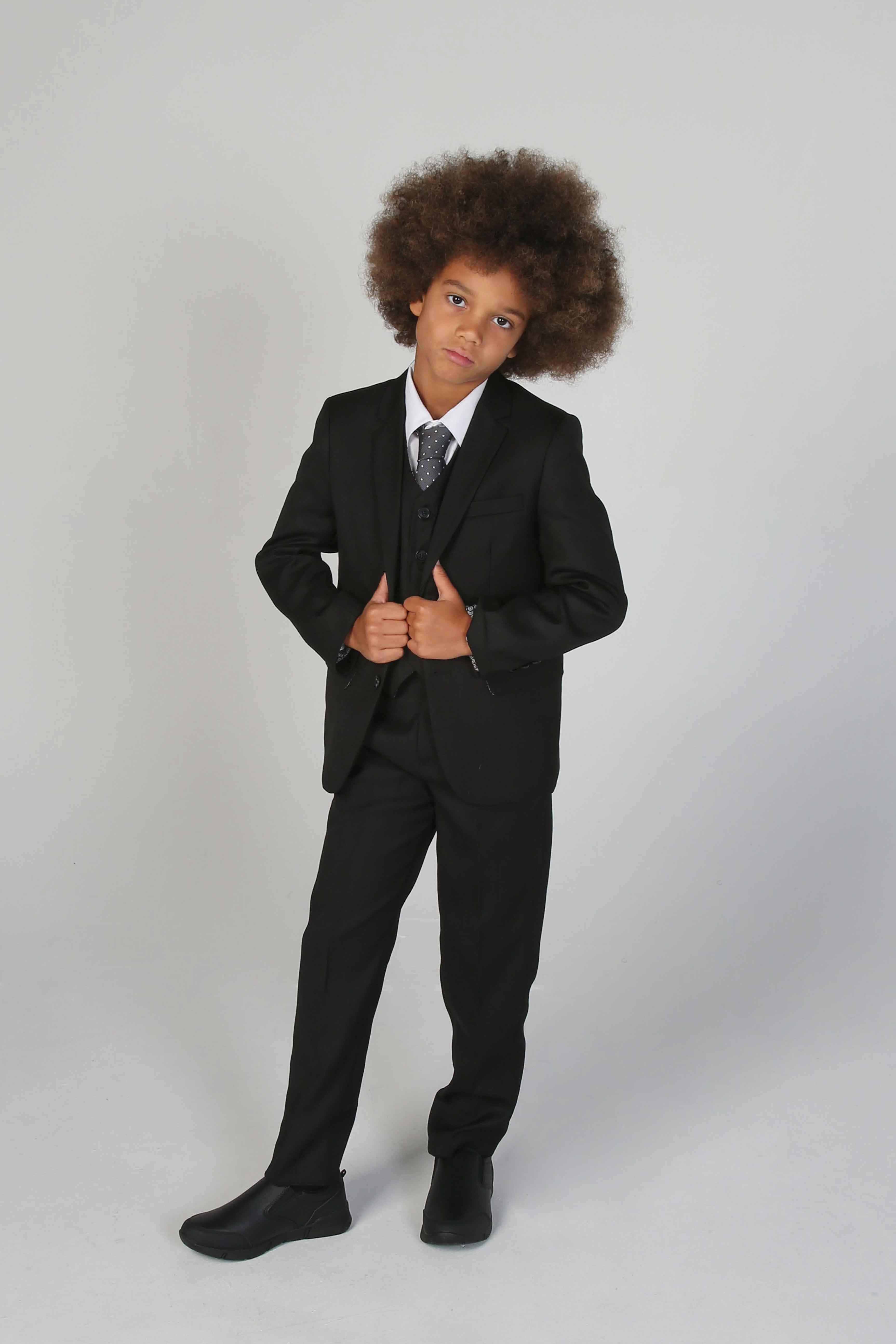 Device - Boy's Parker Black 5pc Suit