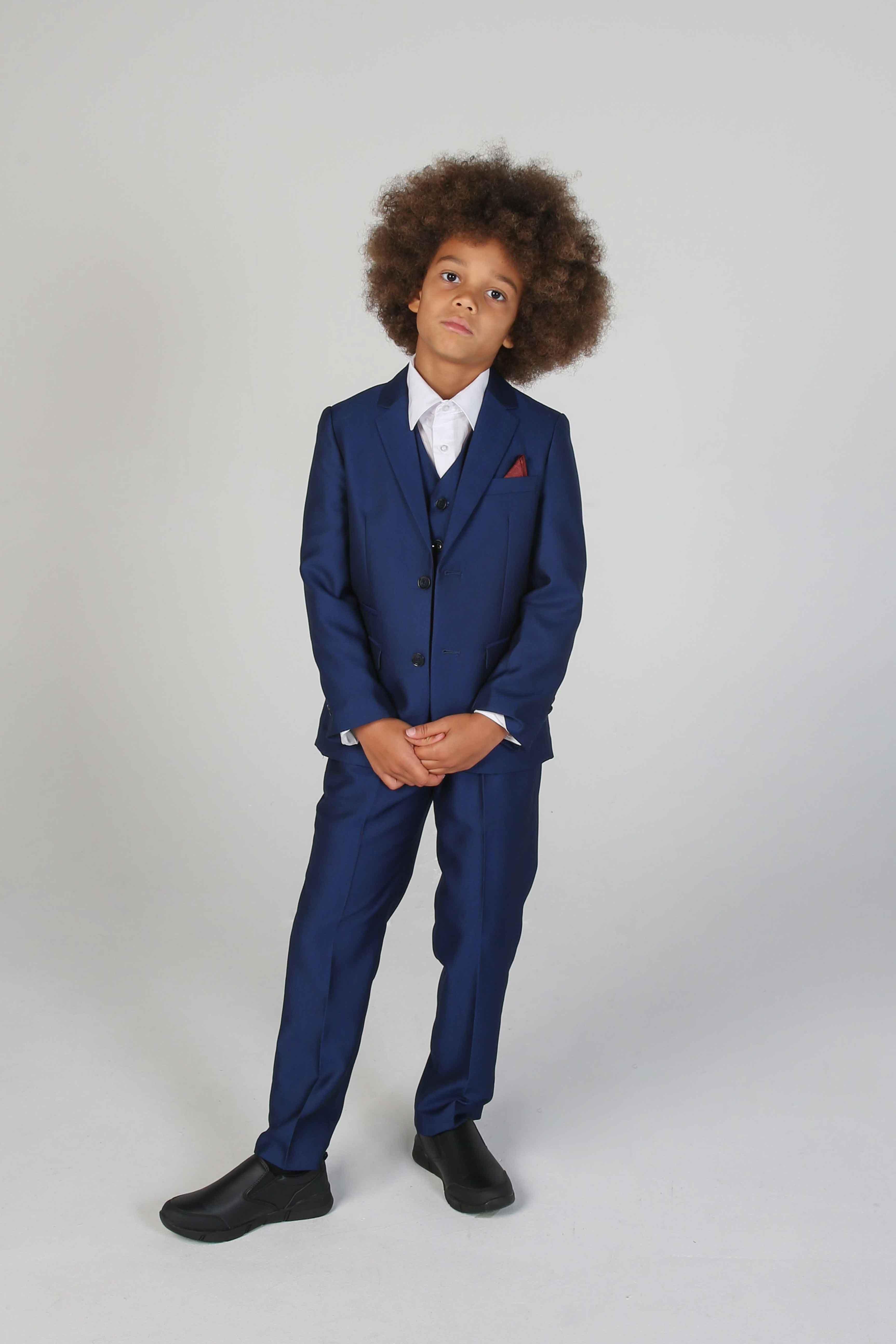 Device - Boy's Kingsley Blue Three Piece Suit