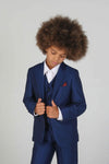 Device - Boy's Kingsley Blue Three Piece Suit