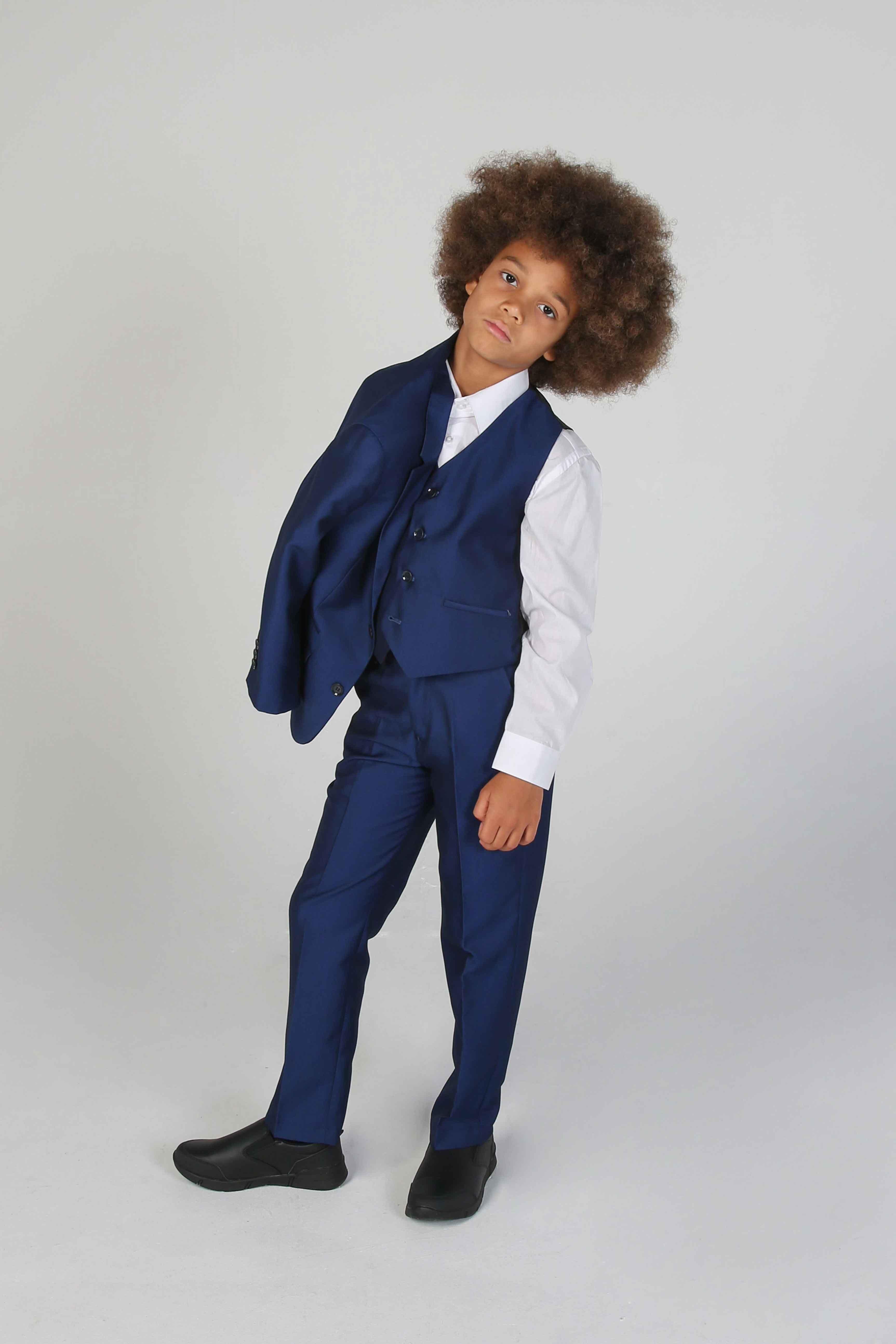 Device - Boy's Kingsley Blue Three Piece Suit