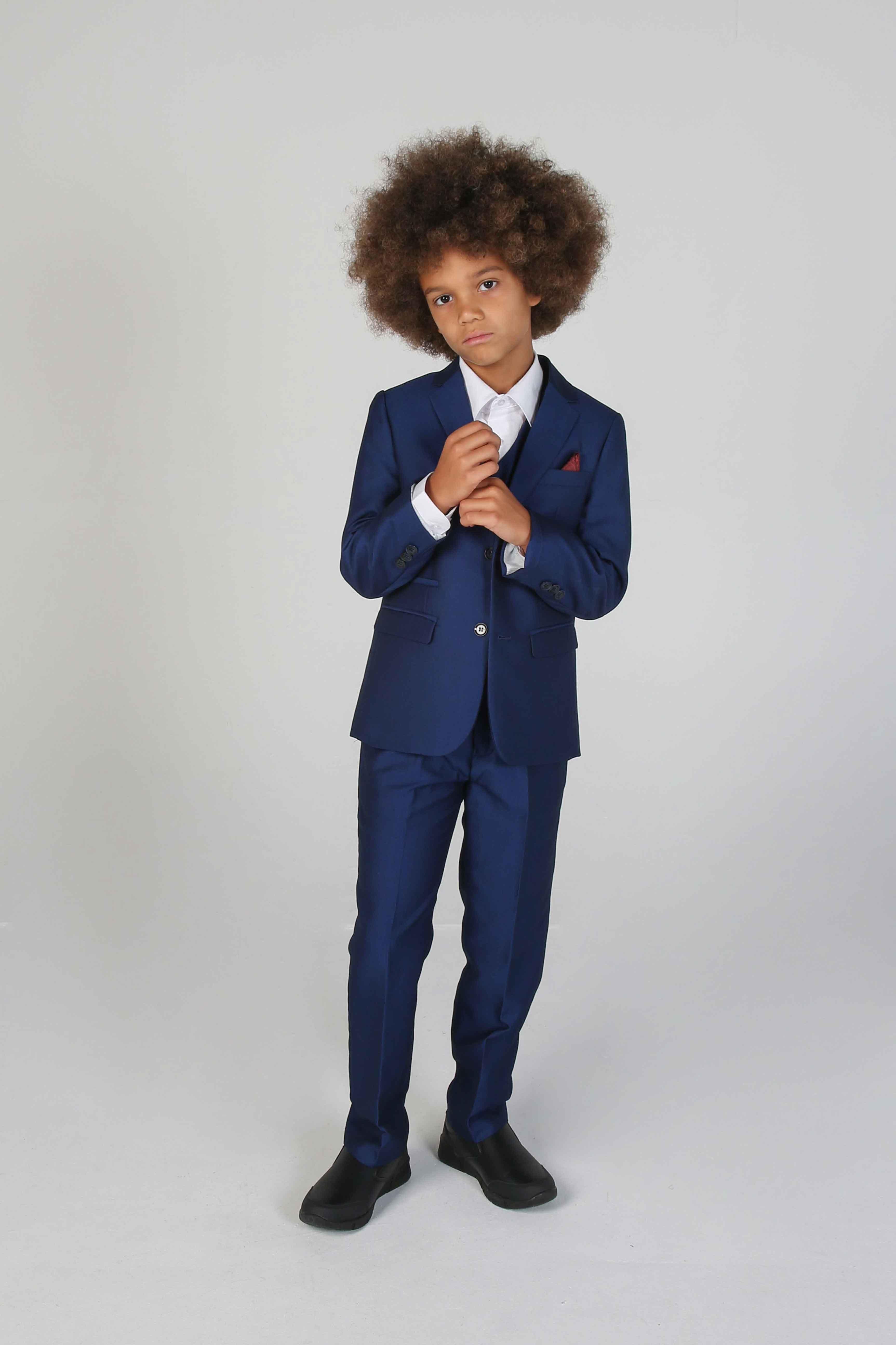 Device - Boy's Kingsley Blue Three Piece Suit