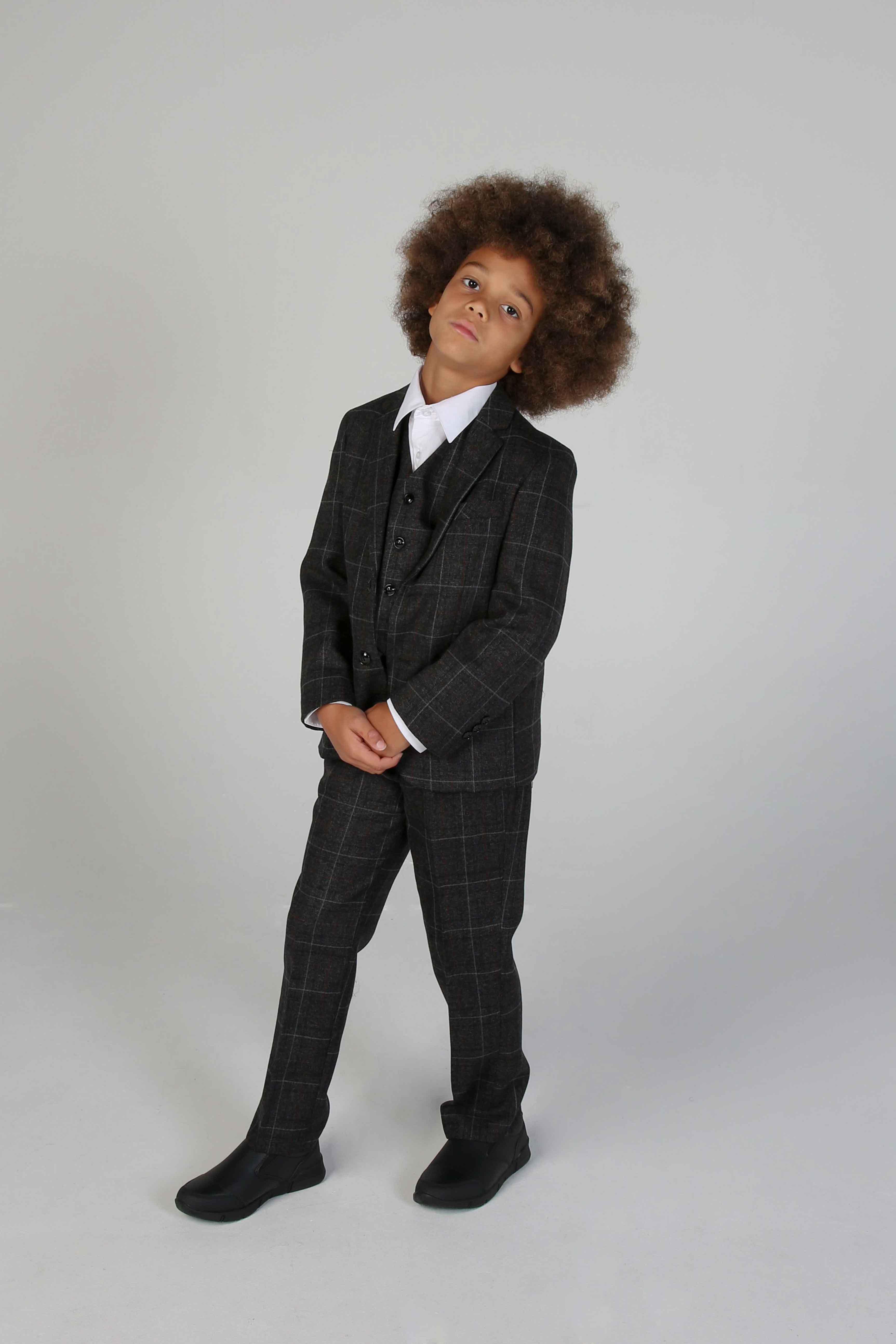 Device - Boy's Harvey Grey Three Piece Suit