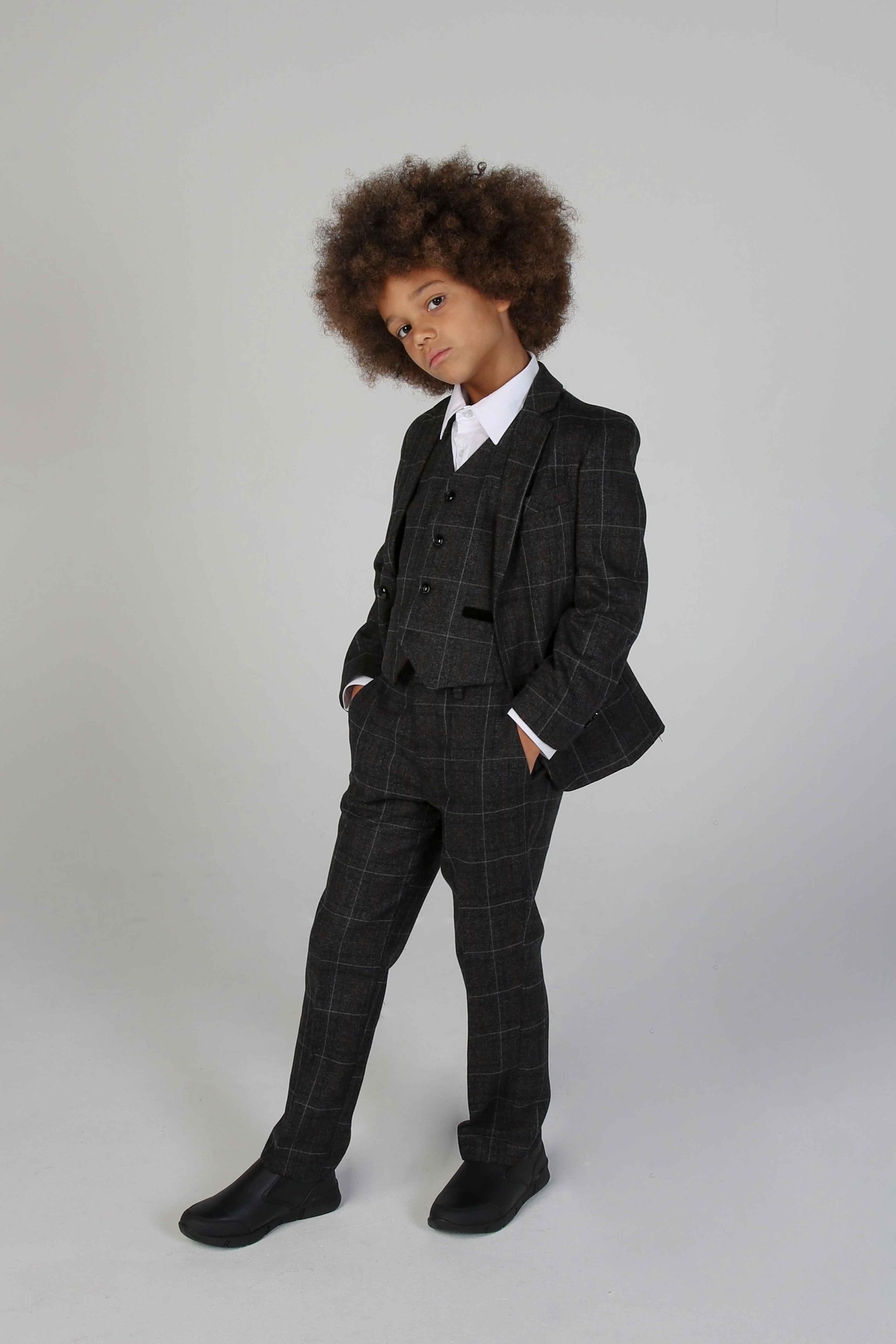 Device - Boy's Harvey Grey Three Piece Suit