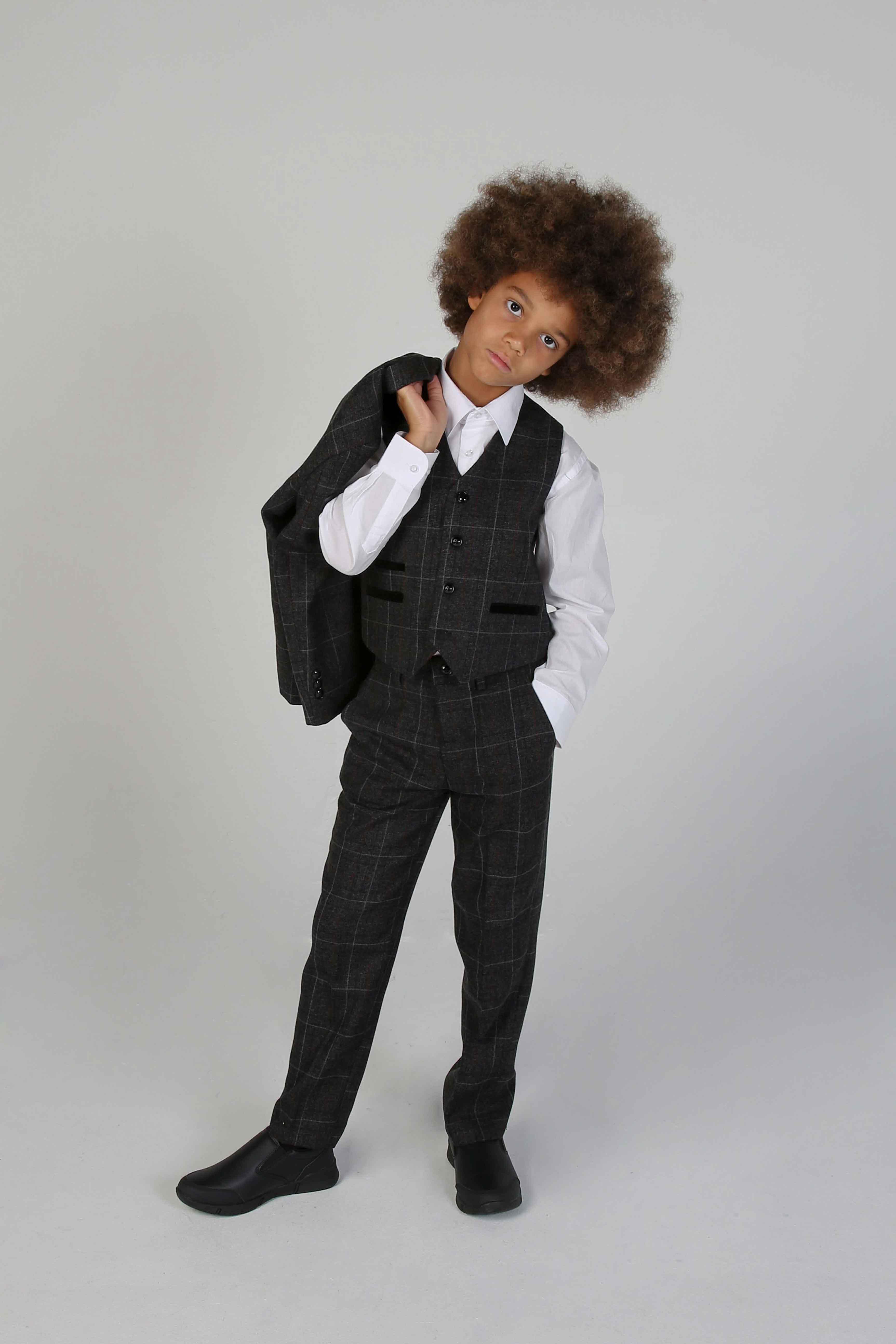 Device - Boy's Harvey Grey Three Piece Suit