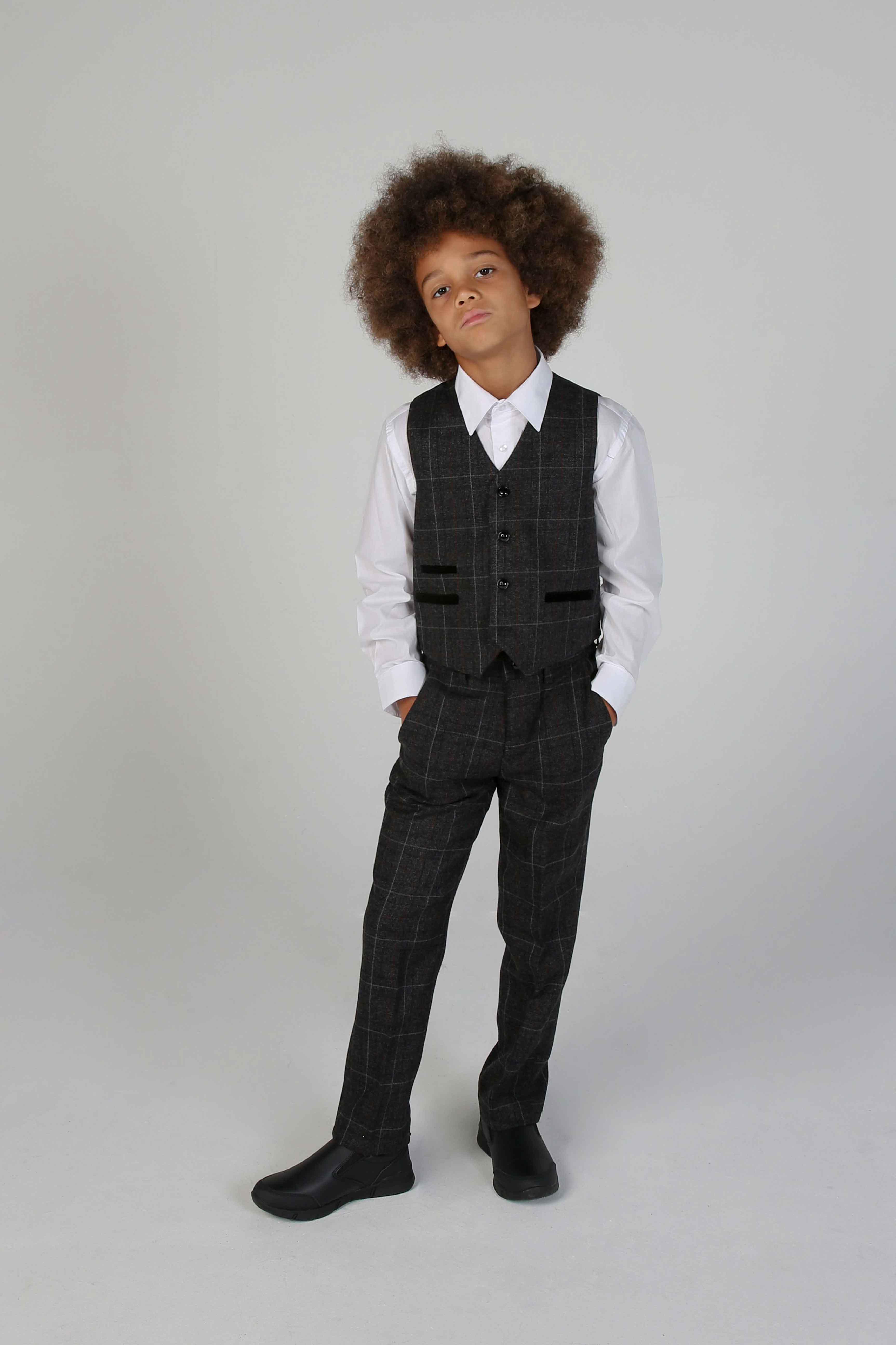 Device - Boy's Harvey Grey Three Piece Suit