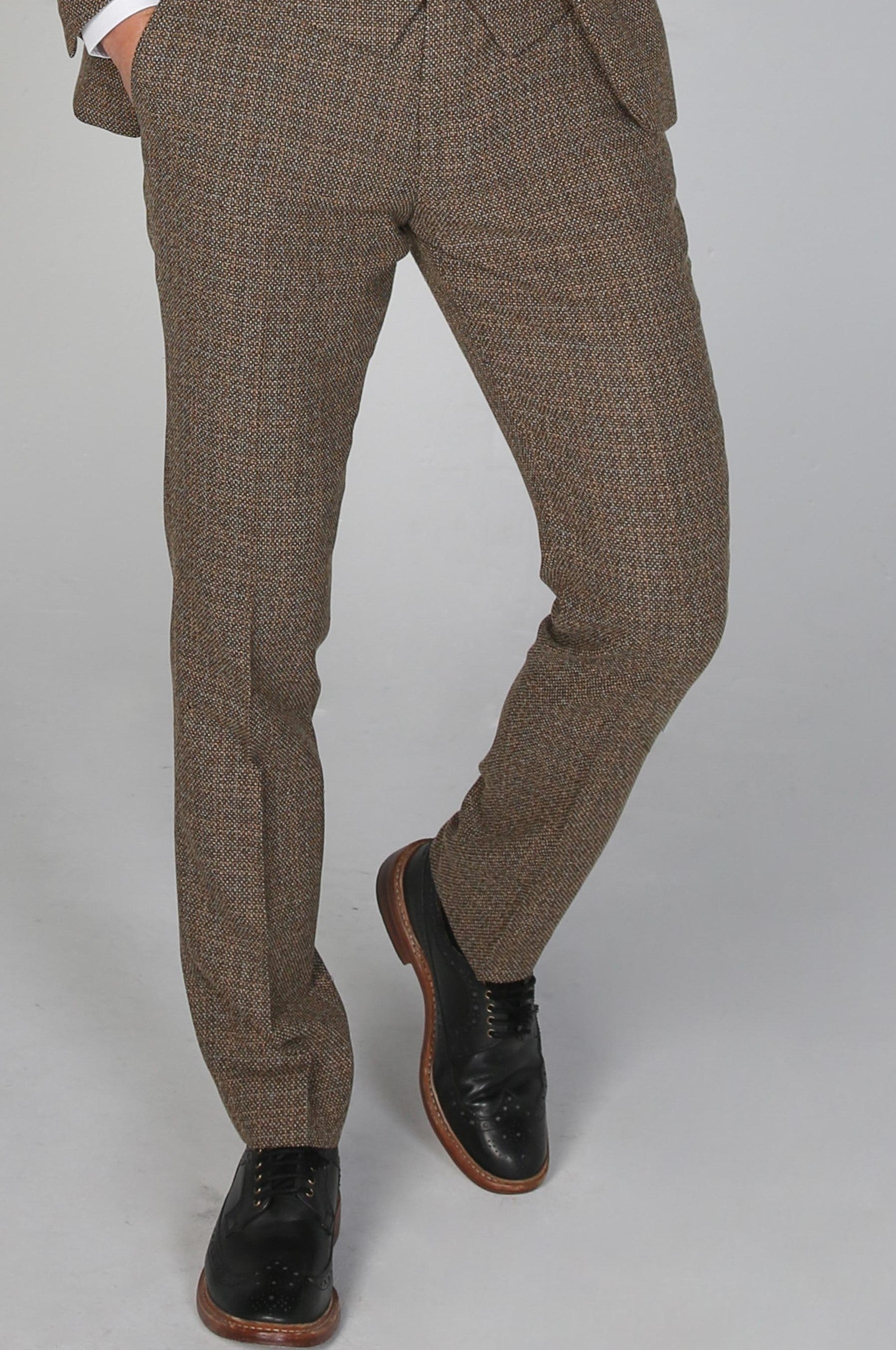 Men's Ralph Brown Trousers - Paul Andrew