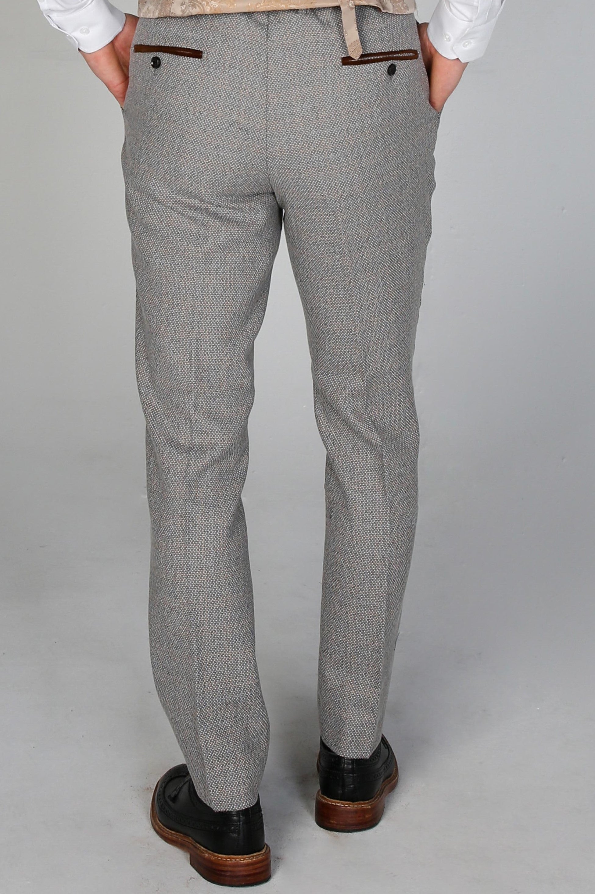 Men's Ralph Cream Trousers - Paul Andrew