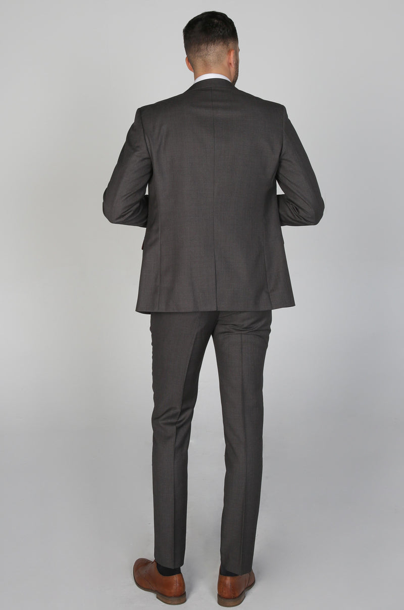 $135 DKNY 33W 32L Mens Modern Fit Gray Suit Trousers Wool Flat Front Dress  Pants | eBay