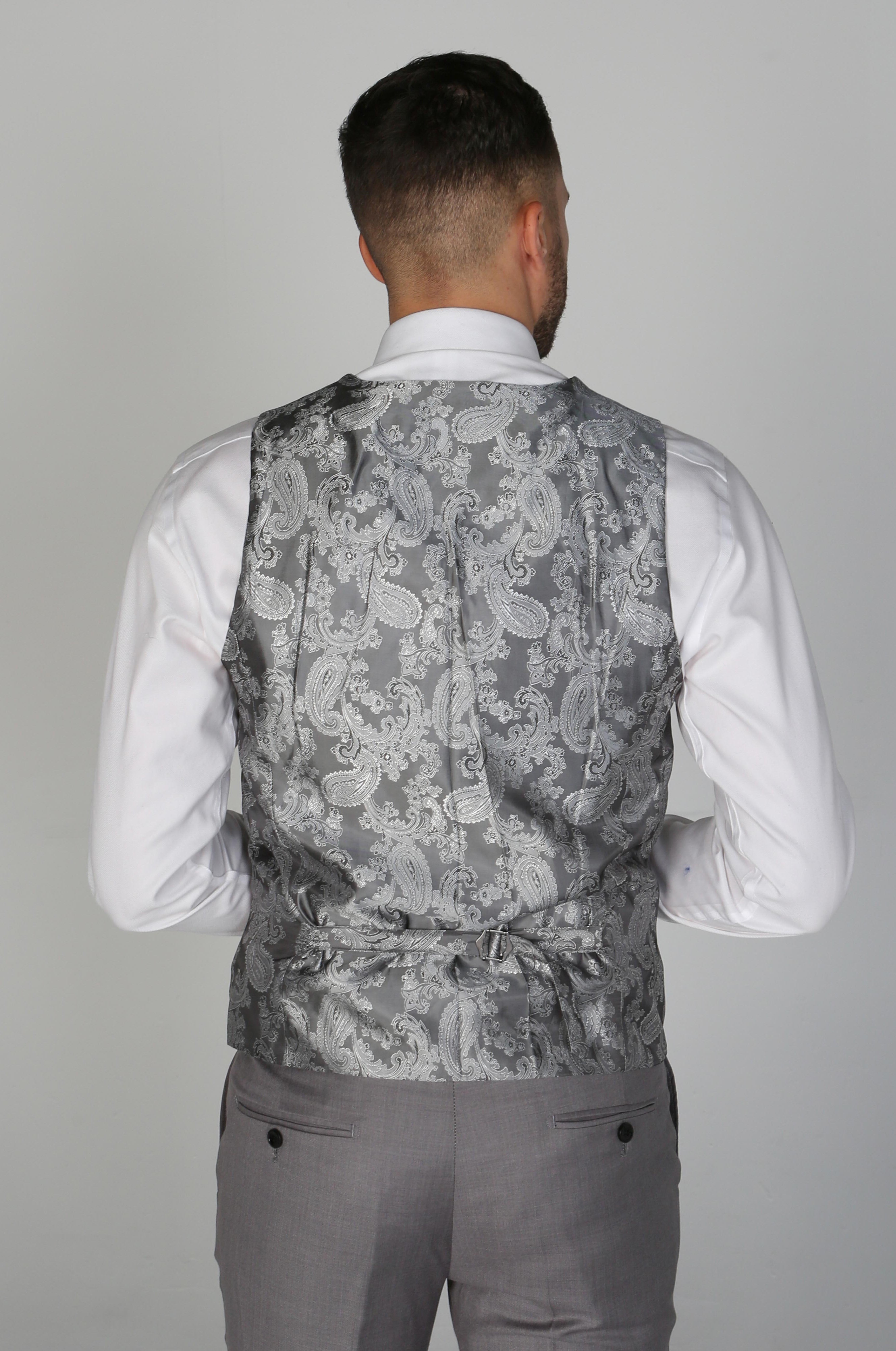 Men's Charles Grey Waistcoat - Paul Andrew