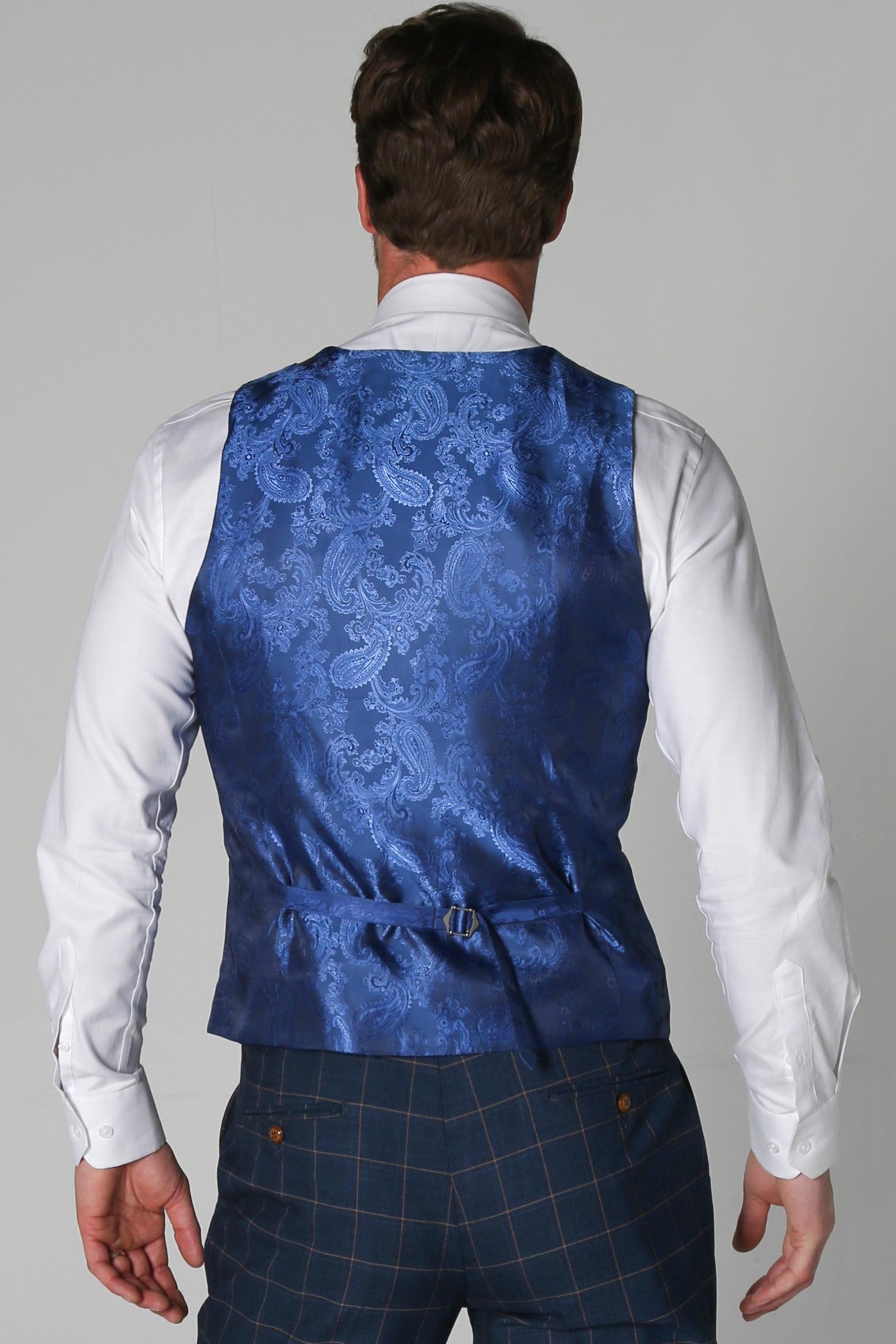 Men's Hamleys Navy Waistcoat - Paul Andrew