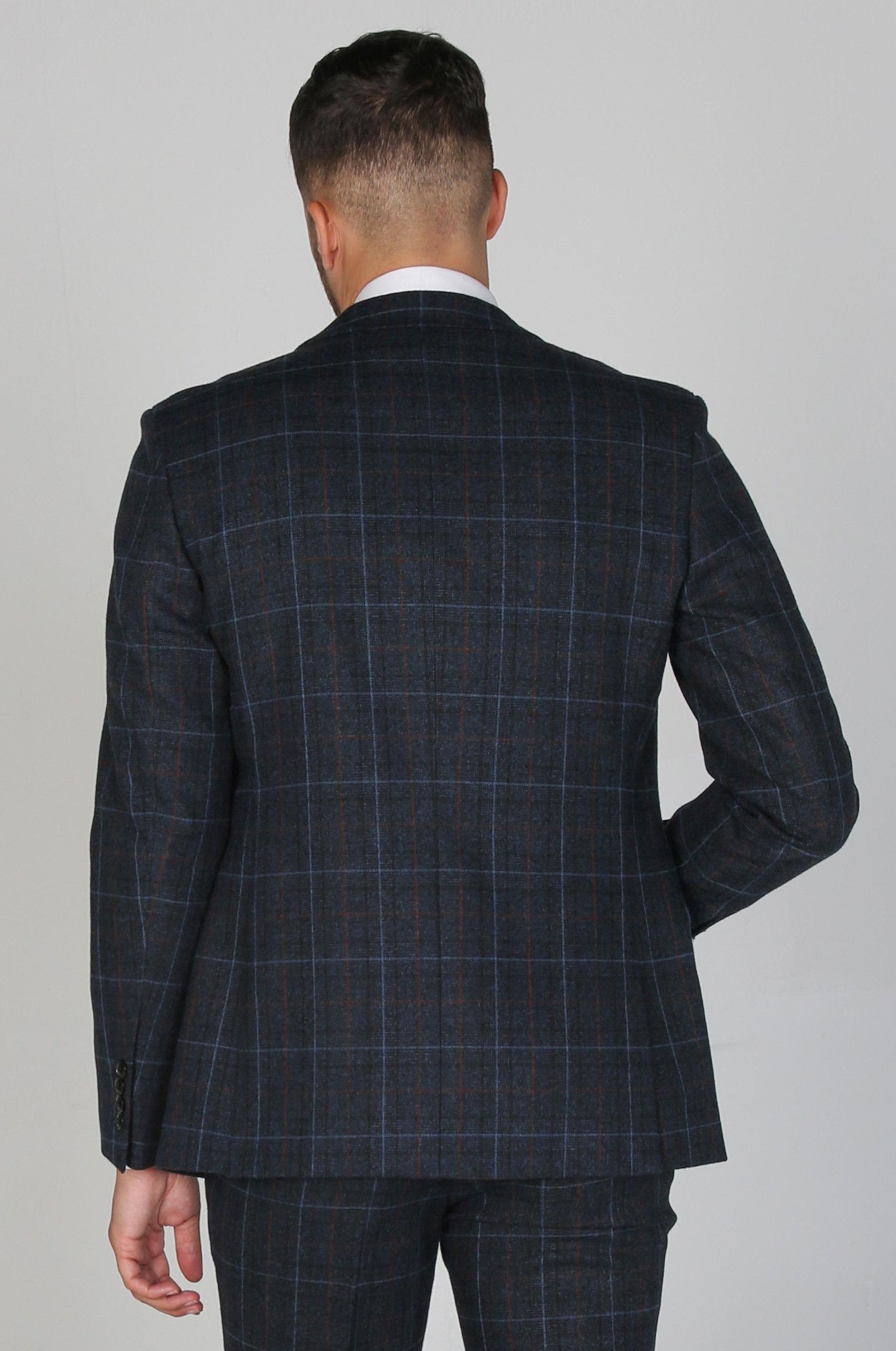 Men's Harvey Navy Blazer - Paul Andrew