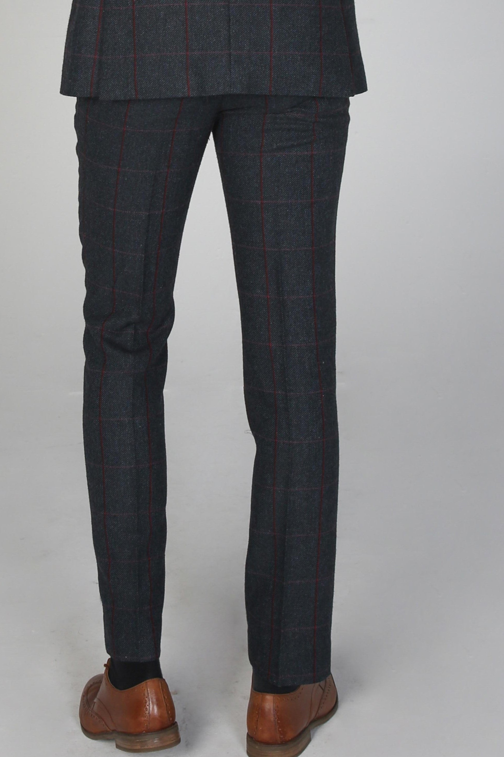 Men's Madrid Navy Trousers - Paul Andrew