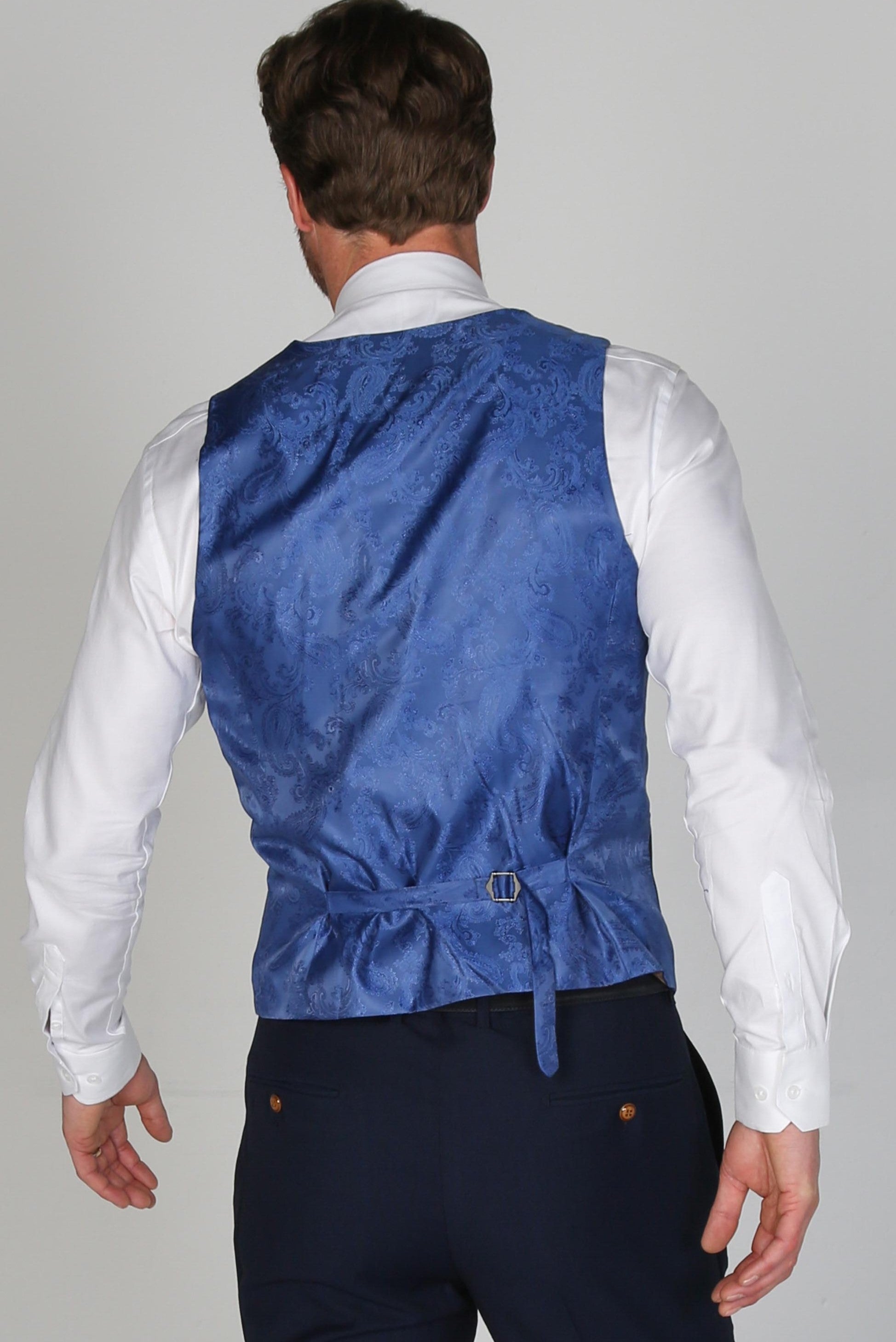 Men's Mayfair Navy Waistcoat - Paul Andrew