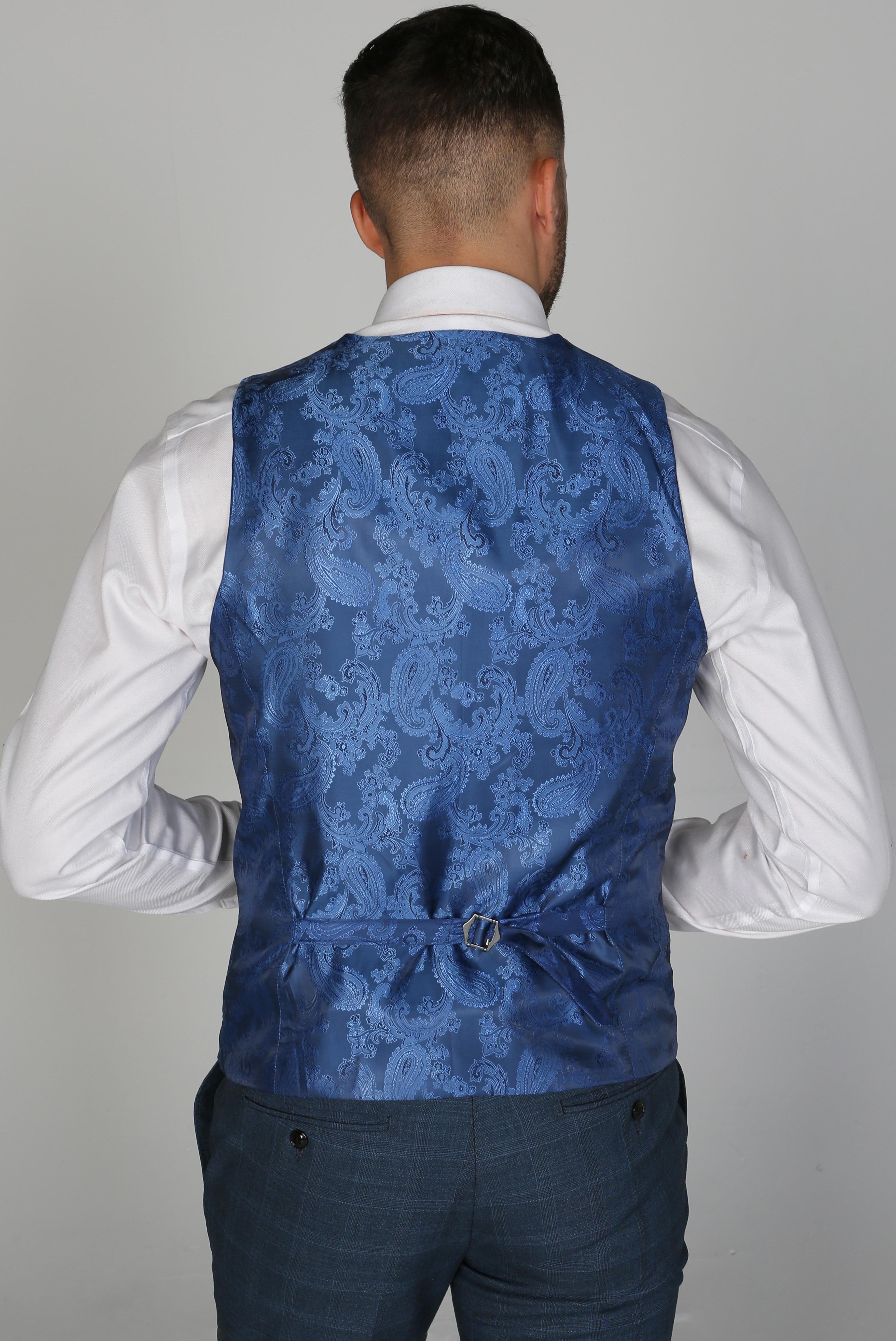 Men's Viceroy Navy Waistcoat - Paul Andrew